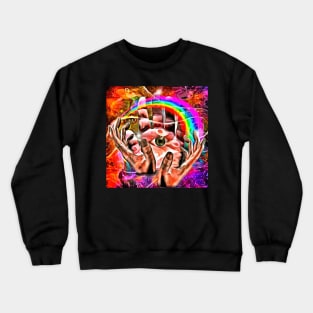 Hands prays to the God Crewneck Sweatshirt